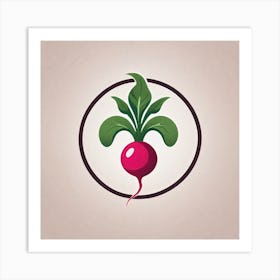 Radish As A Logo (27) Art Print