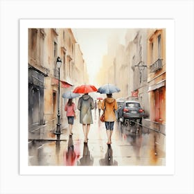 Rainy Day In Paris 1 Art Print