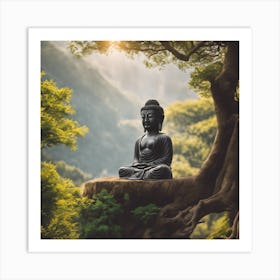 Buddha Statue Art Print