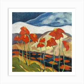 Landscape With Flowers (Nirvana) (1930) By Zolo Palugyay Art Print