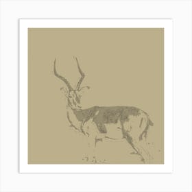 Antilope figure Art Print