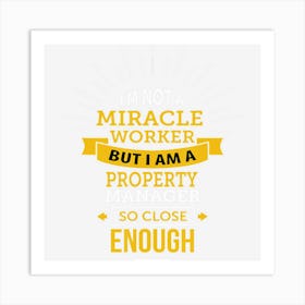 Funny Property Manager Art Print