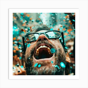 Confetti Confetti Confetti Party Art Print