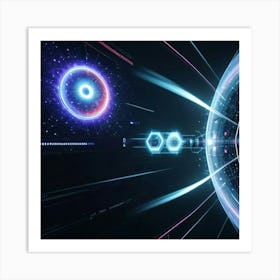 Futuristic Space Art Print