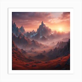 Mountain Landscape Art Print