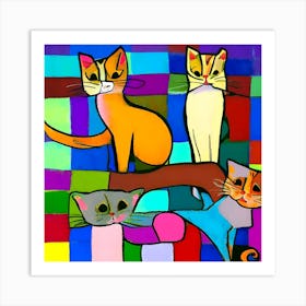 The Cats 1 Art Print