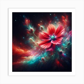 Abstract Flower 4 Art Print