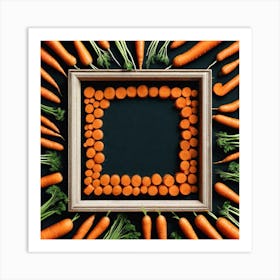 Carrots In A Frame 12 Art Print