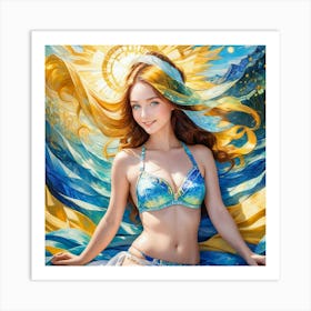 Mermaid hj Art Print