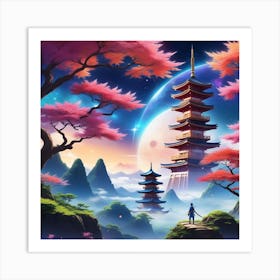 Asian Landscape Art Print