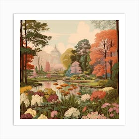 Netherlands Garden In Bloom Art Print