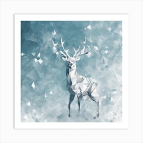 Deer In white, Rein deer, Christmas deer art, Christmas snow deer, Christmas vector art, Vector Art, Christmas art, Christmas Art Print