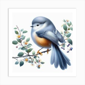 Bird On A Branch 2 Art Print