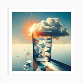Glass Of Water 2 Art Print