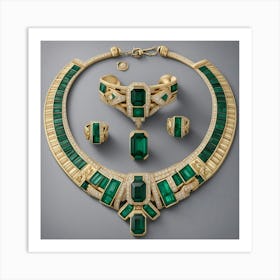 Emerald Necklace 1 Art Print