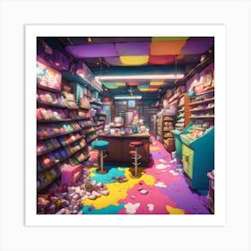 Colorful Shop Art Print