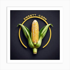 Sweetcorn As A Logo (12) Art Print