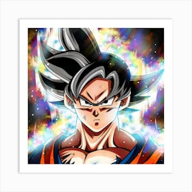 Goku Anime Anime Illustration Poster Art Print
