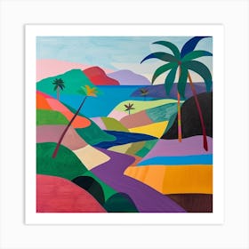 Abstract Travel Collection Sao Tome And Principe 3 Art Print