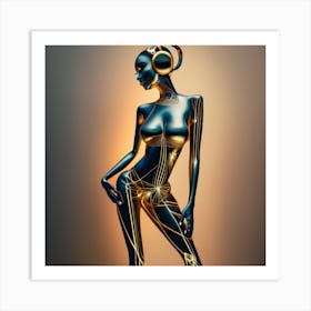 Futuristic Woman 1 Art Print