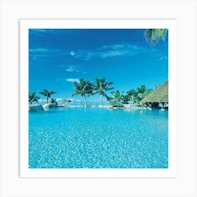 Tropical Swimming Pool Art Print