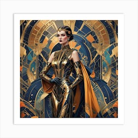 Deco Woman 10 Art Print