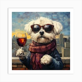 Whimsical Dogs 55 Art Print