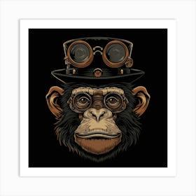 Steampunk Monkey 32 Art Print