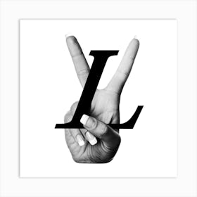 Letter L 1 Art Print