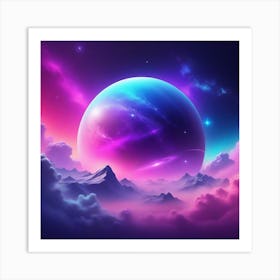 Galaxy Wallpaper Art Print