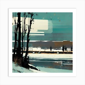 'Snow Scene' Art Print