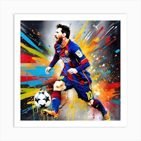 Lionel Messi 5 Art Print