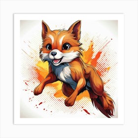 Cute Fox Art Print