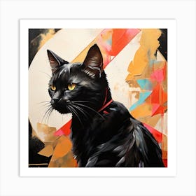 Black Cat 1 Art Print