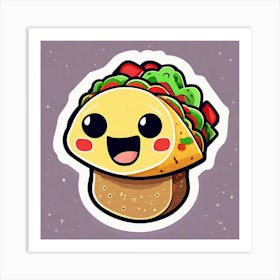 Taco Sticker 2 Art Print