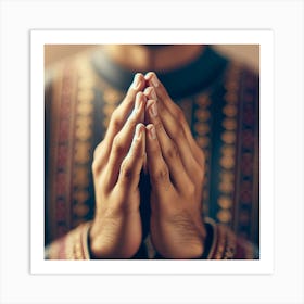 Islamic Man Praying Art Print