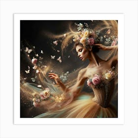 Ballerina Dancer 1 Art Print