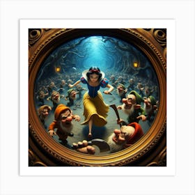 Snow White And The Seven Dwarfs 16 Art Print