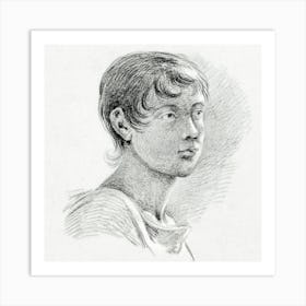 Portrait Of A Boy, Jean Bernard Art Print