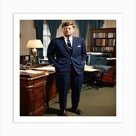 John F Kennedy Art Print