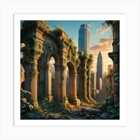 Ruins Of The City 1 Art Print