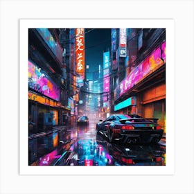 Neon City 10 Art Print