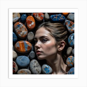 Portrait Of A Young Woman Art Print