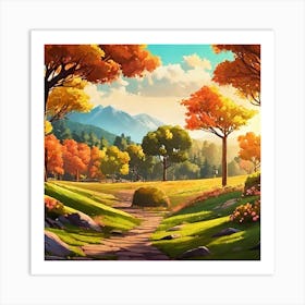 Landscape Painting Art Print