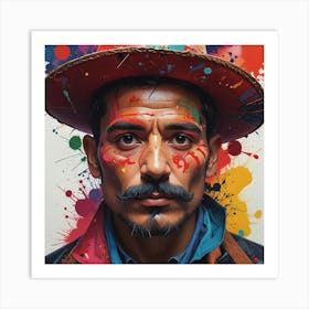 Man With A Mustache Art Print