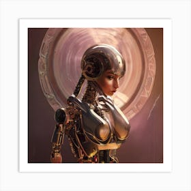 Futuristic Woman 3 Art Print