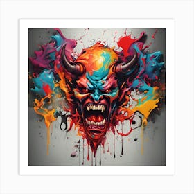 Devil Head 22 Art Print