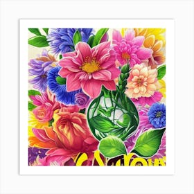 Flowers In A Vase 9 Art Print