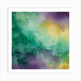 Abstract Watercolor Painting 3 Art Print