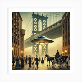 UFO in NYC Art Print